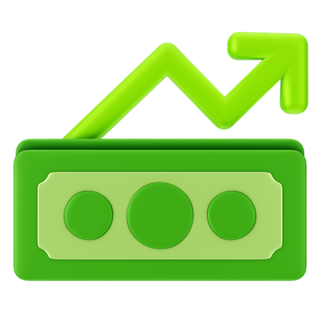 Croissance des bénéfices  3D Icon