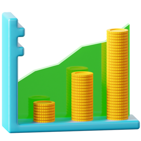 Profit Diagram  3D Icon