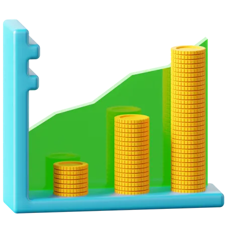 Profit Diagram  3D Icon