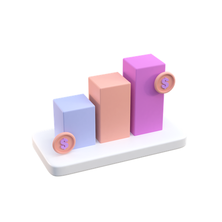 Bénéfice financier  3D Illustration