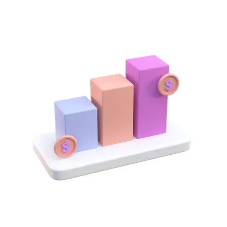 Bénéfice financier  3D Illustration