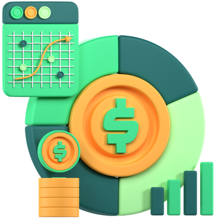 Profit Graph  3D Icon