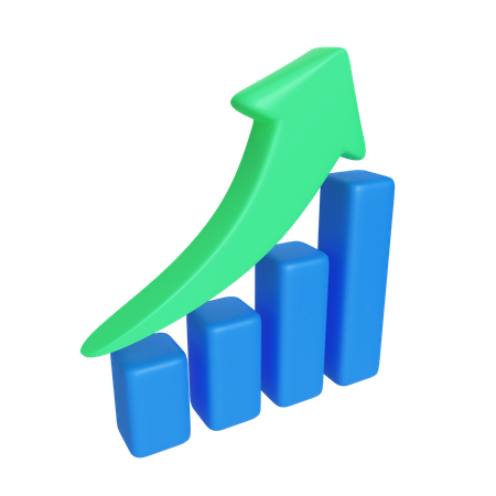 Profit Graph  3D Icon