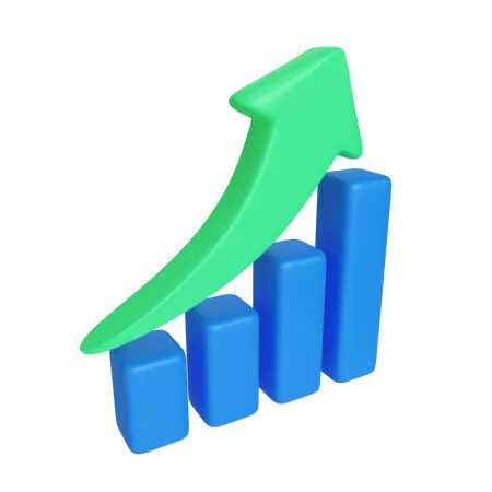 Profit Graph  3D Icon