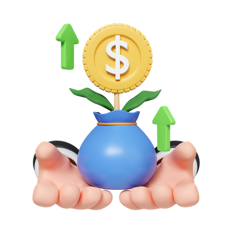 Profit Growth  3D Icon