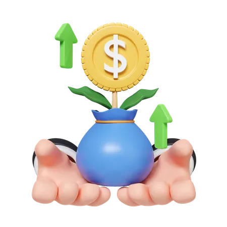 Profit Growth  3D Icon