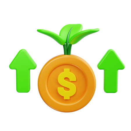 Profit Growth  3D Icon