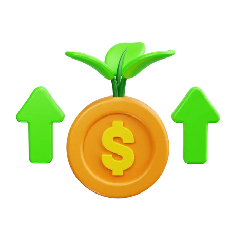 Profit Growth  3D Icon