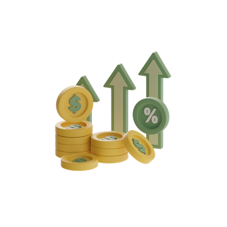 Profit Growth  3D Icon