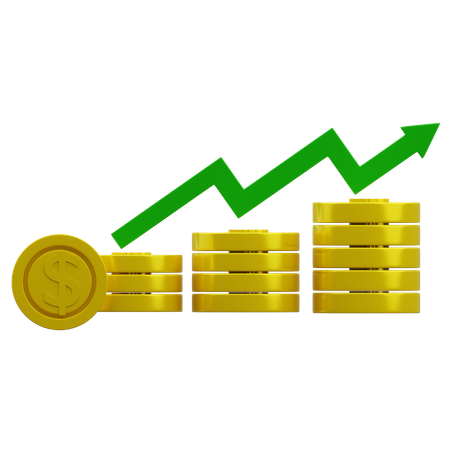 Profit Growth  3D Icon