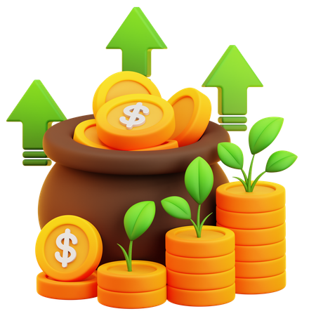 Profit Growth  3D Icon