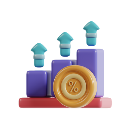 Profit Growth  3D Icon