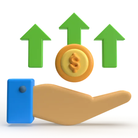 Profit Growth  3D Icon