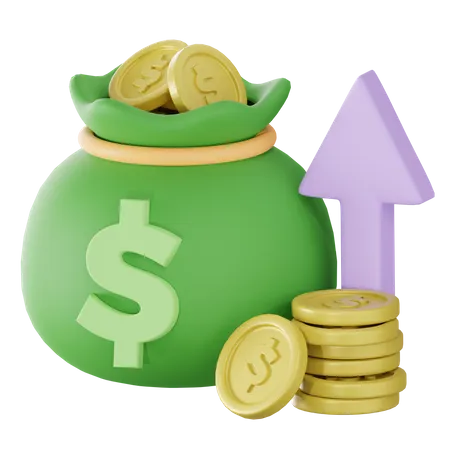 Profit Growth  3D Icon