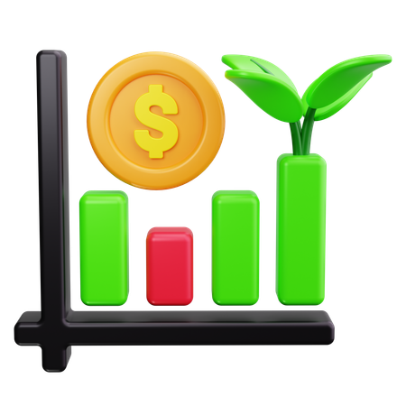 Profit Growth  3D Icon