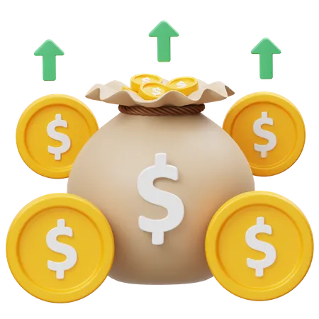 Profit Growth  3D Icon