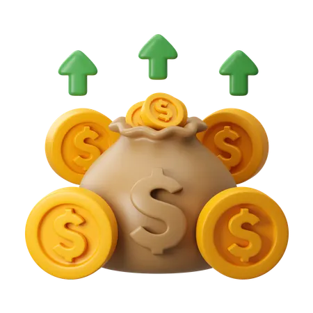 Profit Growth  3D Icon