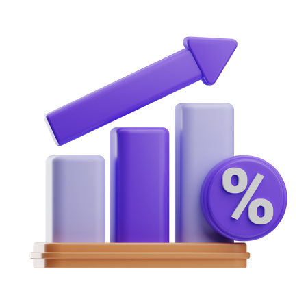 Profit Growth  3D Icon