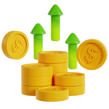 Profit Growth Visualization  3D Icon