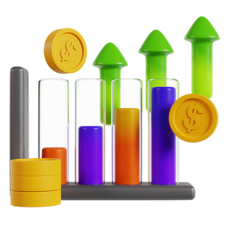 Profit Growth Visualization  3D Icon