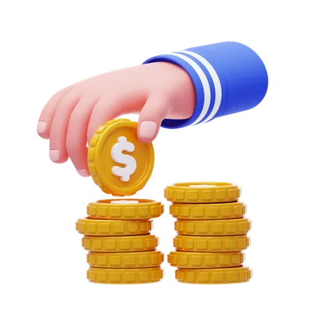 Profit Hand Gesture  3D Icon