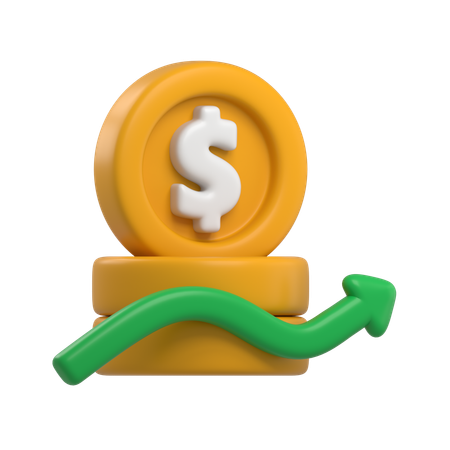 Profit Income  3D Icon