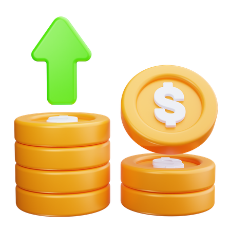 Profit Increase  3D Icon