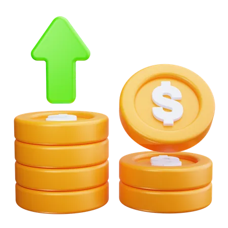 Profit Increase  3D Icon