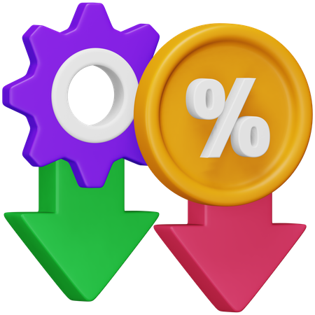 Profit Margin  3D Icon