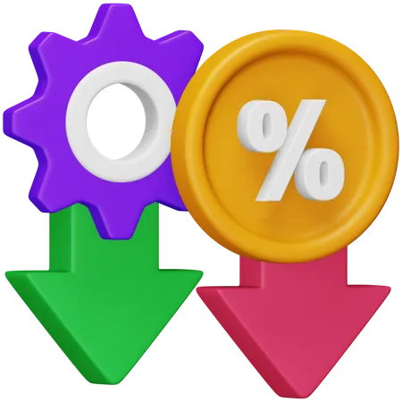 Profit Margin  3D Icon