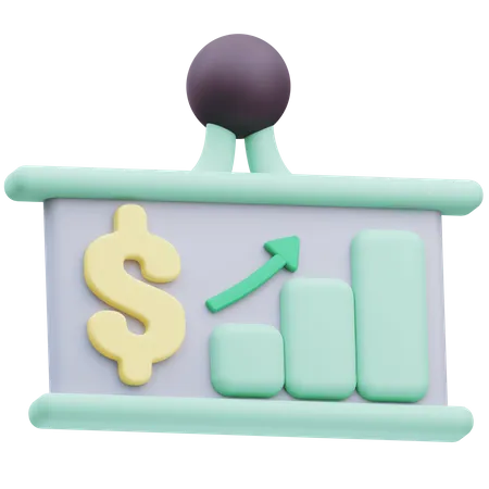 Profit Presentation  3D Icon