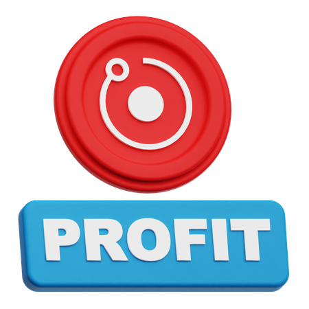 Profit Render Token  3D Icon