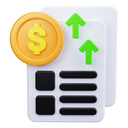 Profit Report  3D Icon