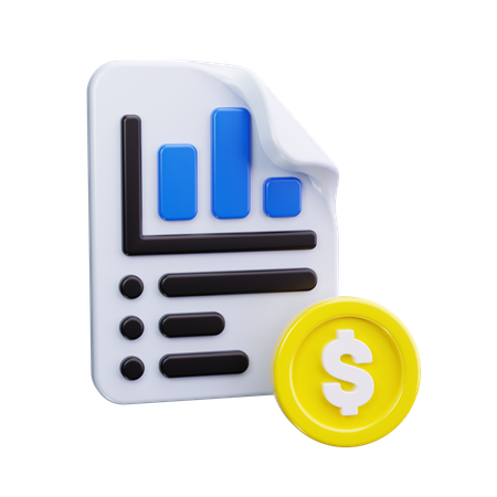 Profit Report  3D Icon