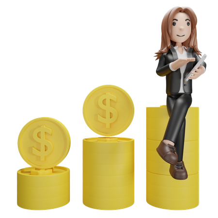 Profit Report  3D Icon
