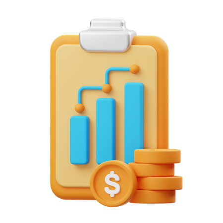 Profit report  3D Illustration