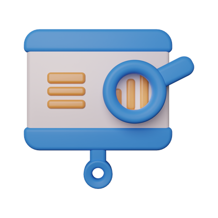 Profit research  3D Icon