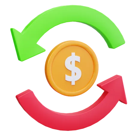 Profit Rotation  3D Icon