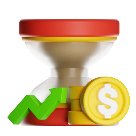 Profit Time  3D Icon