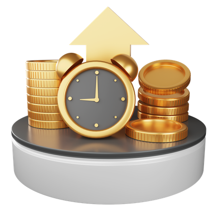 Profit Time  3D Icon