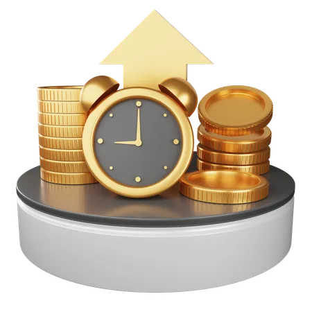 Profit Time  3D Icon