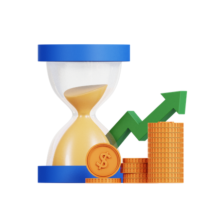 Profit Time 3D Icon
