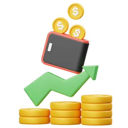 Profit Trading  3D Illustration