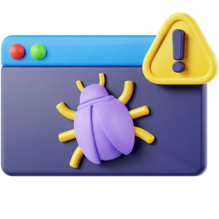 Program Bug 3 D Icon 3D Icon