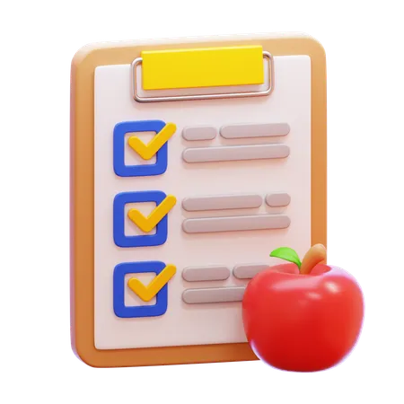 Programa de dieta  3D Icon