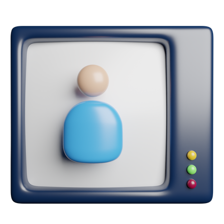 Programa de televisión  3D Icon