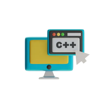 Programação c no pc  3D Icon
