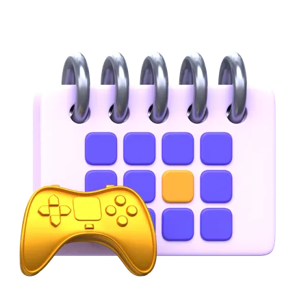 Calendário de torneios de jogos  3D Icon