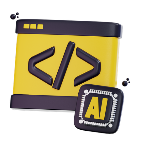 Programación de IA  3D Icon