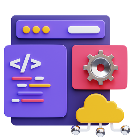 Programación de fondo  3D Icon